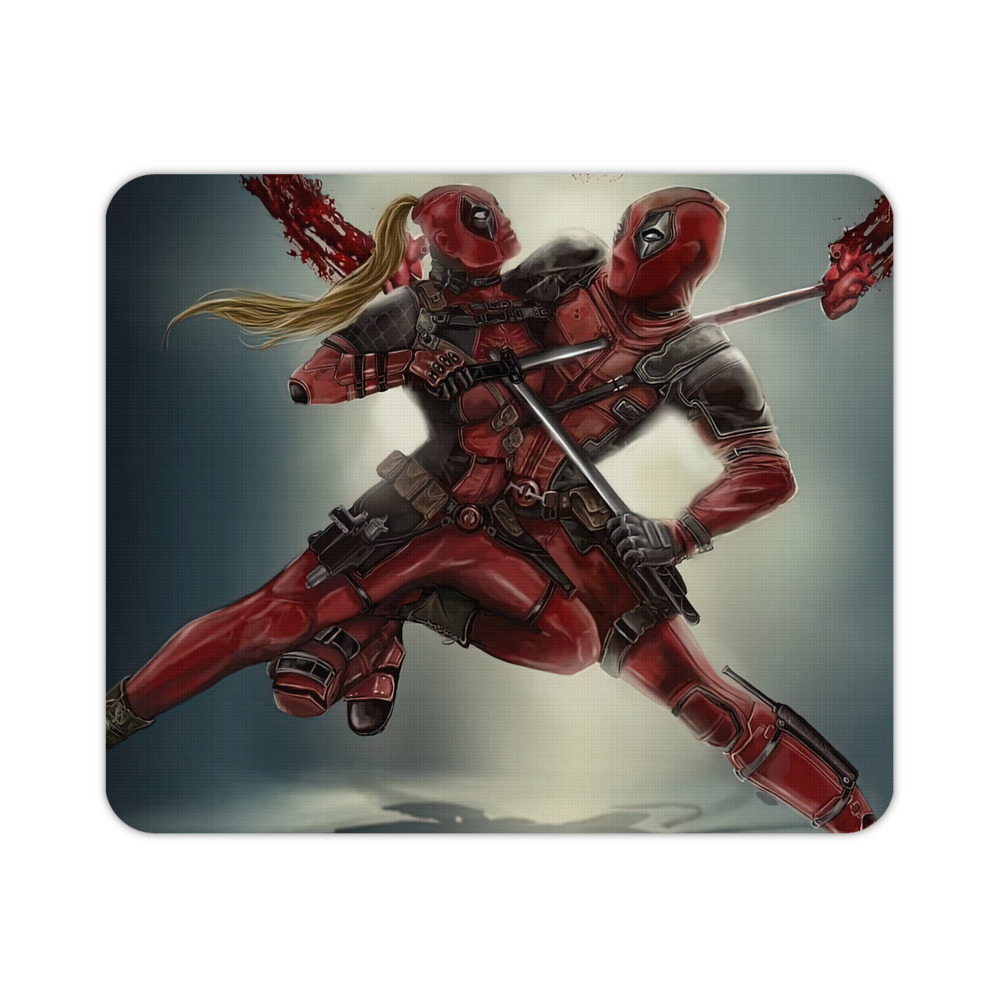 （画像用） Deadpool デッドプール マウスパッド ステッチ加工 ラバー素材 防水 滑り止め 超薄型 ゲーミング/オフィス対応