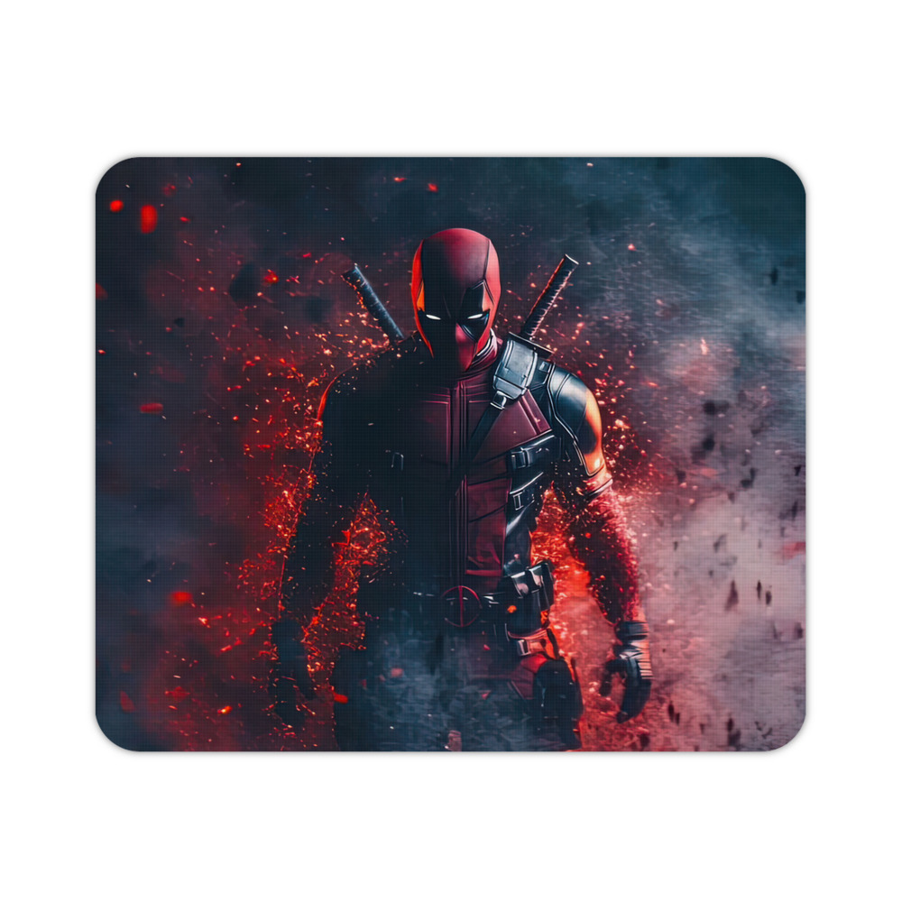 （画像用） Deadpool デッドプール マウスパッド ステッチ加工 ラバー素材 防水 滑り止め 超薄型 ゲーミング/オフィス対応