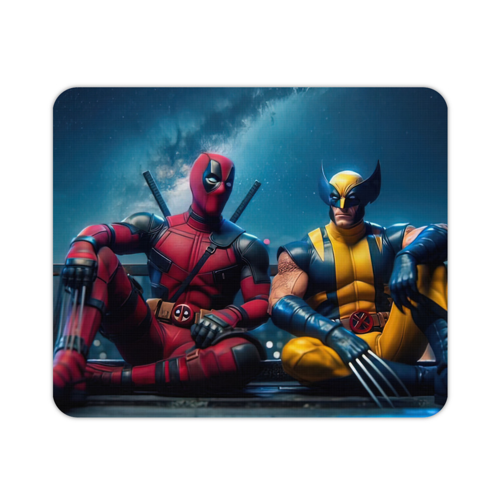 （画像用） Deadpool デッドプール マウスパッド ステッチ加工 ラバー素材 防水 滑り止め 超薄型 ゲーミング/オフィス対応