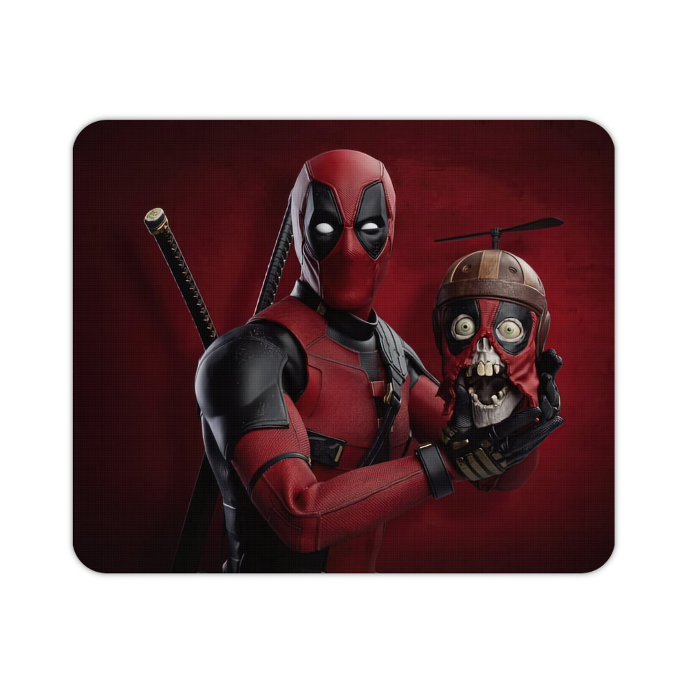 （画像用） Deadpool デッドプール マウスパッド ステッチ加工 ラバー素材 防水 滑り止め 超薄型 ゲーミング/オフィス対応