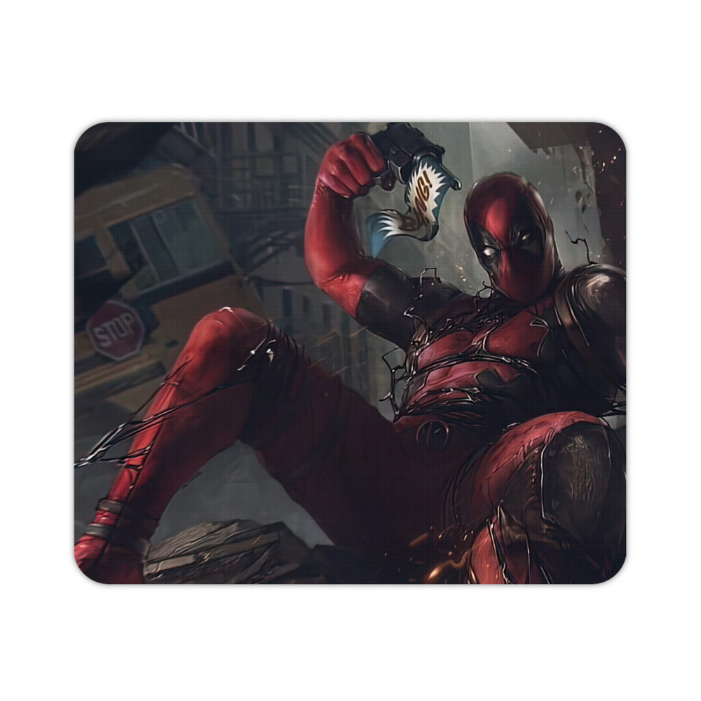 （画像用） Deadpool デッドプール マウスパッド ステッチ加工 ラバー素材 防水 滑り止め 超薄型 ゲーミング/オフィス対応