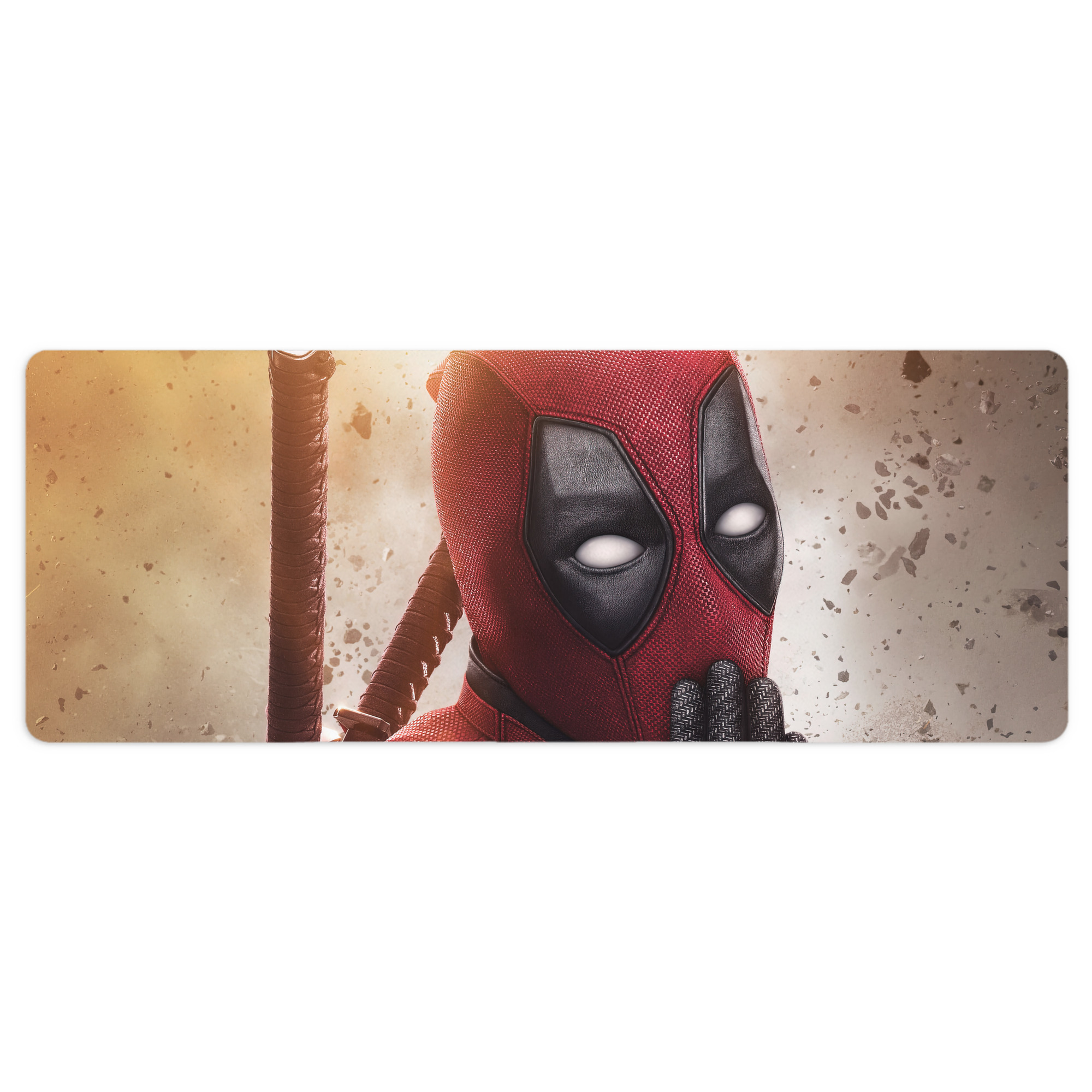 （画像用） Deadpool デッドプール ステッチ加工 大判デスクマット／滑り止めマウスパッド