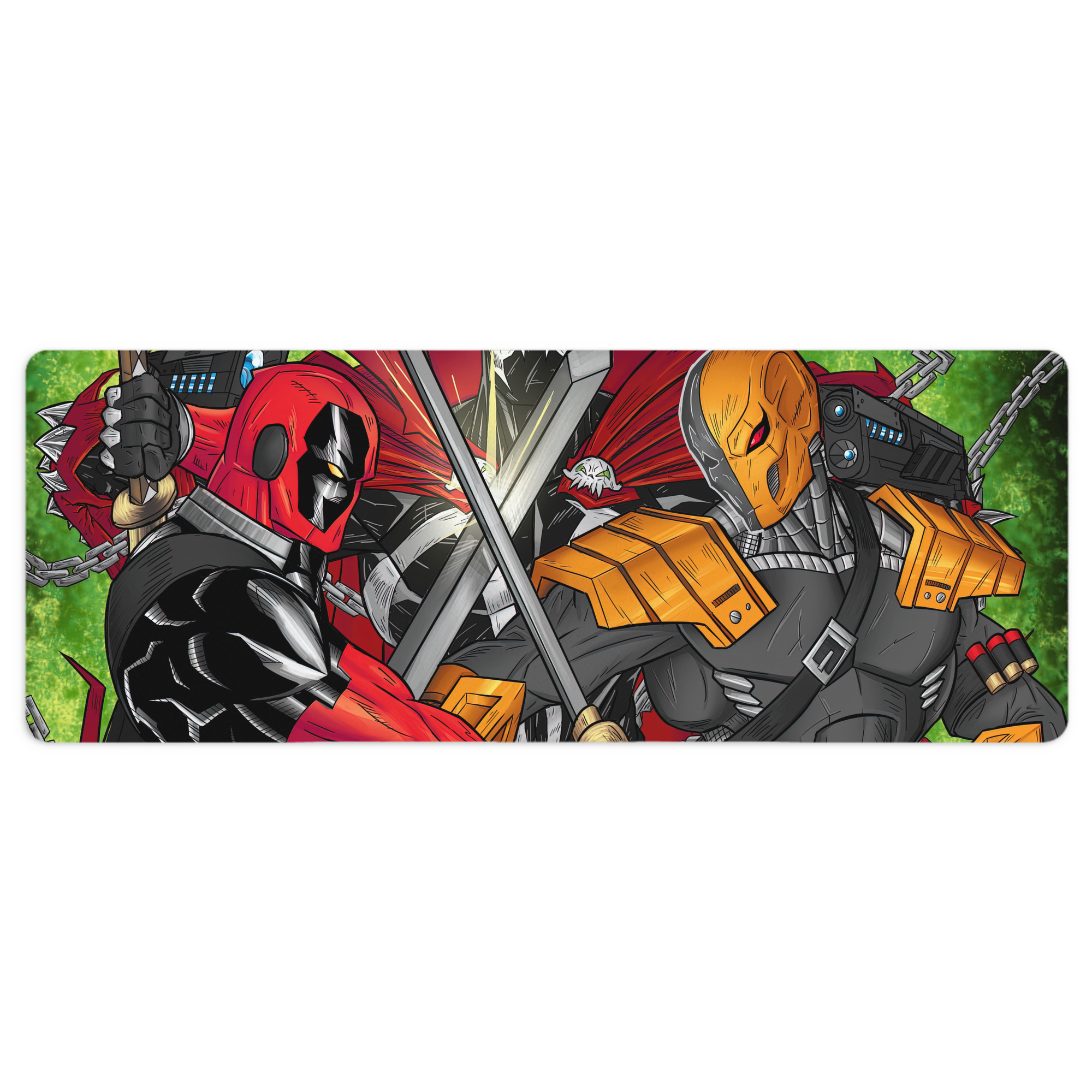 （画像用） Deadpool デッドプール ステッチ加工 大判デスクマット／滑り止めマウスパッド