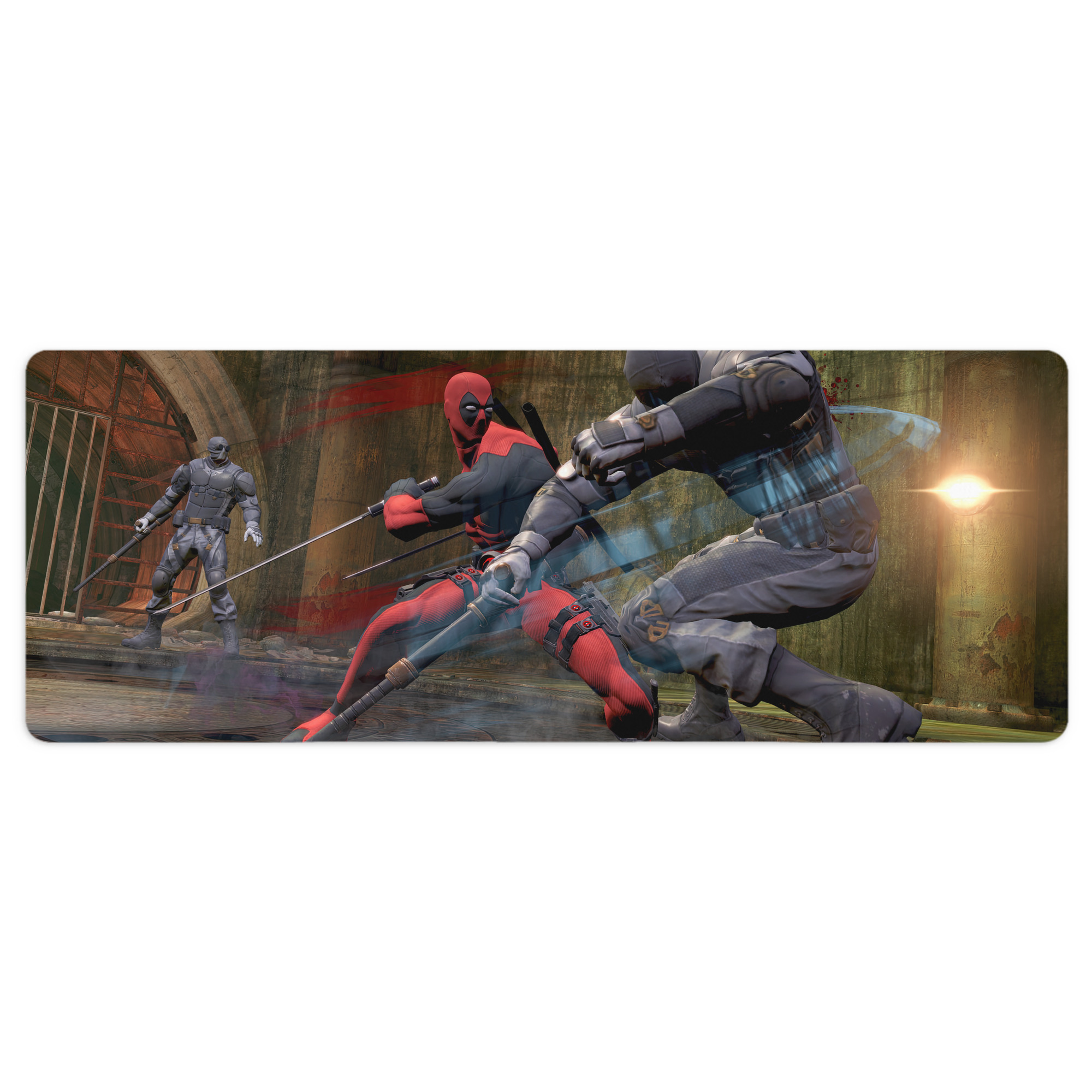 （画像用） Deadpool デッドプール ステッチ加工 大判デスクマット／滑り止めマウスパッド
