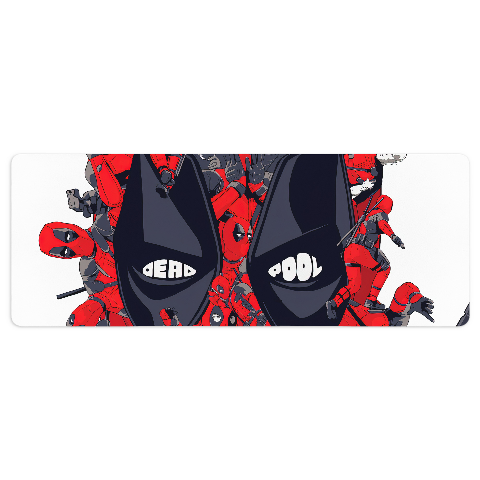 （画像用） Deadpool デッドプール ステッチ加工 大判デスクマット／滑り止めマウスパッド