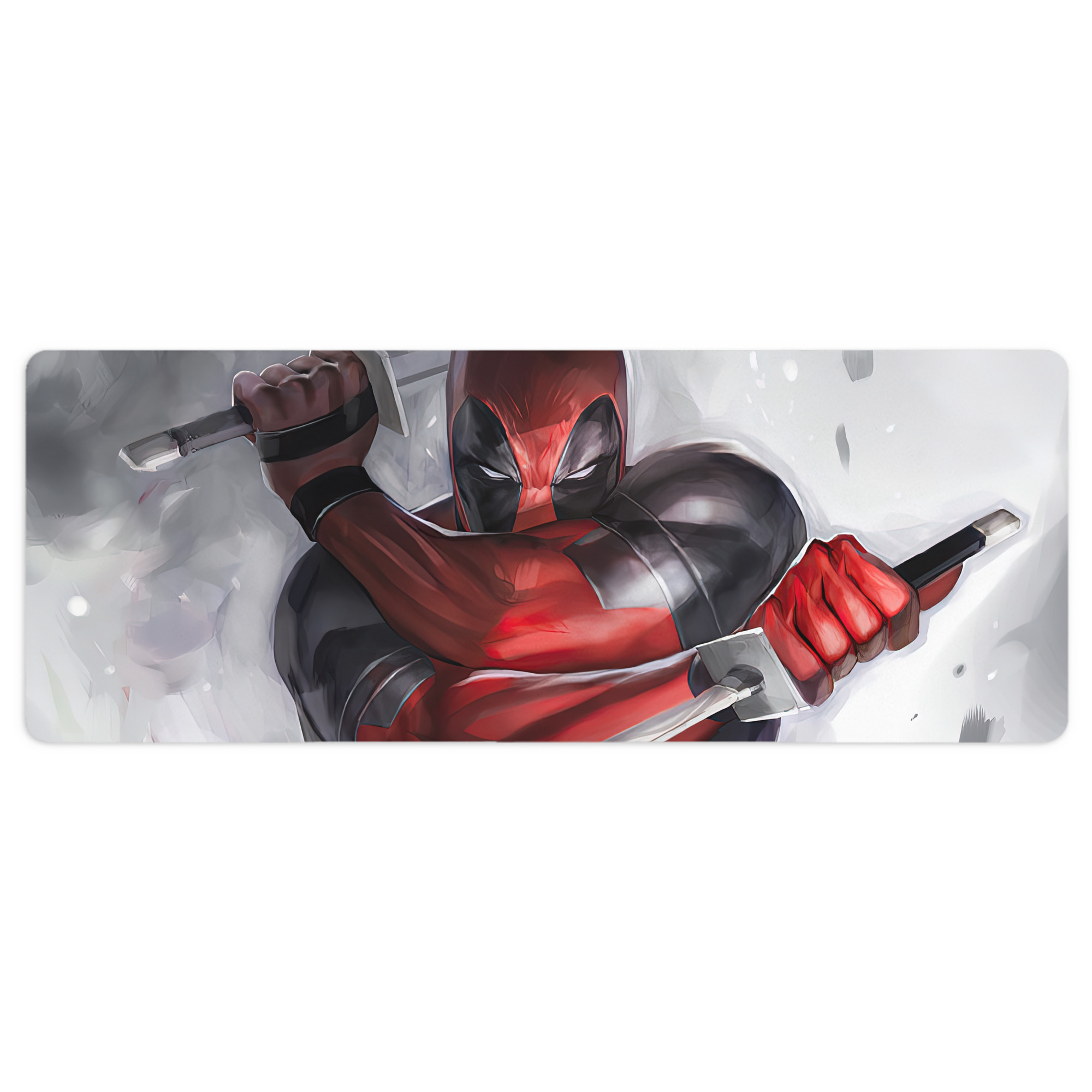 （画像用） Deadpool デッドプール ステッチ加工 大判デスクマット／滑り止めマウスパッド