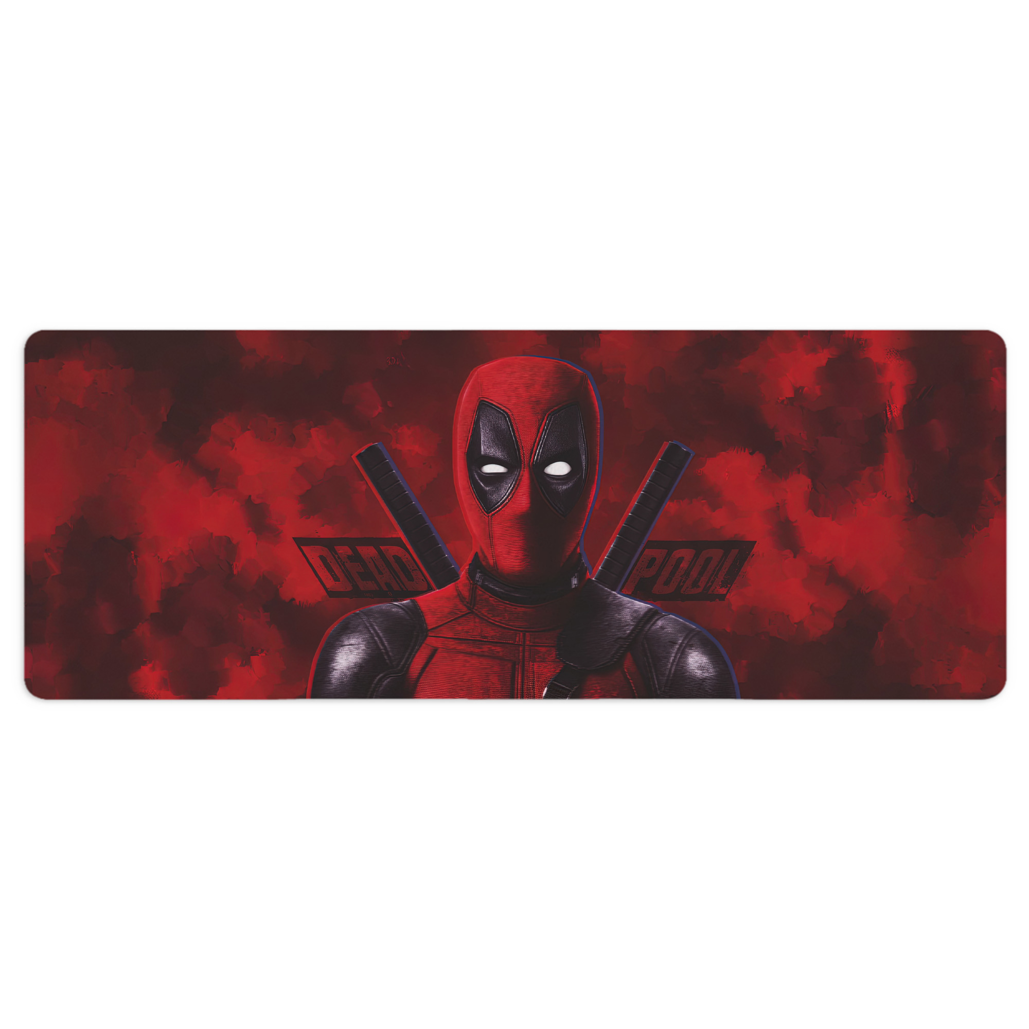 （画像用） Deadpool デッドプール ステッチ加工 大判デスクマット／滑り止めマウスパッド