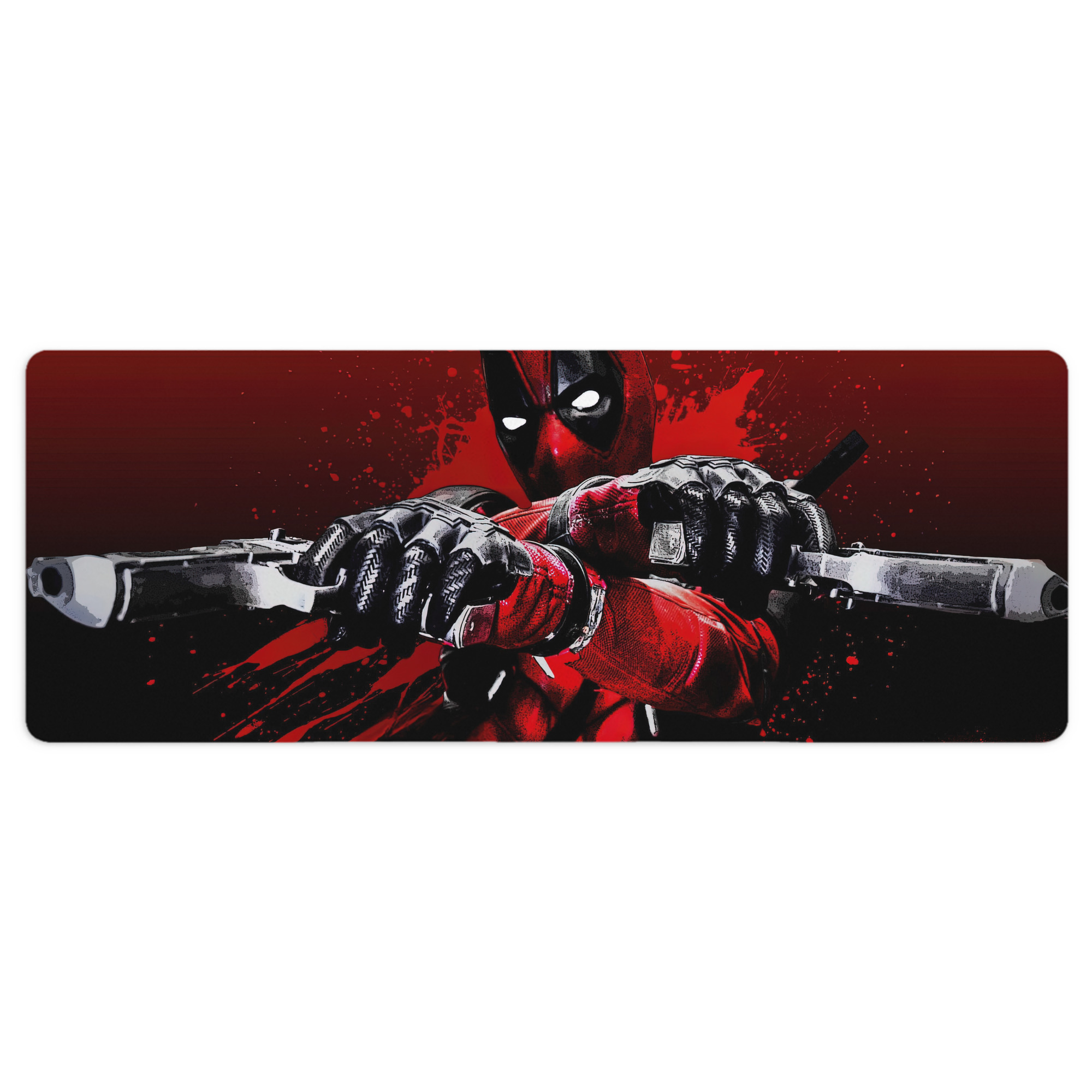 （画像用） Deadpool デッドプール ステッチ加工 大判デスクマット／滑り止めマウスパッド
