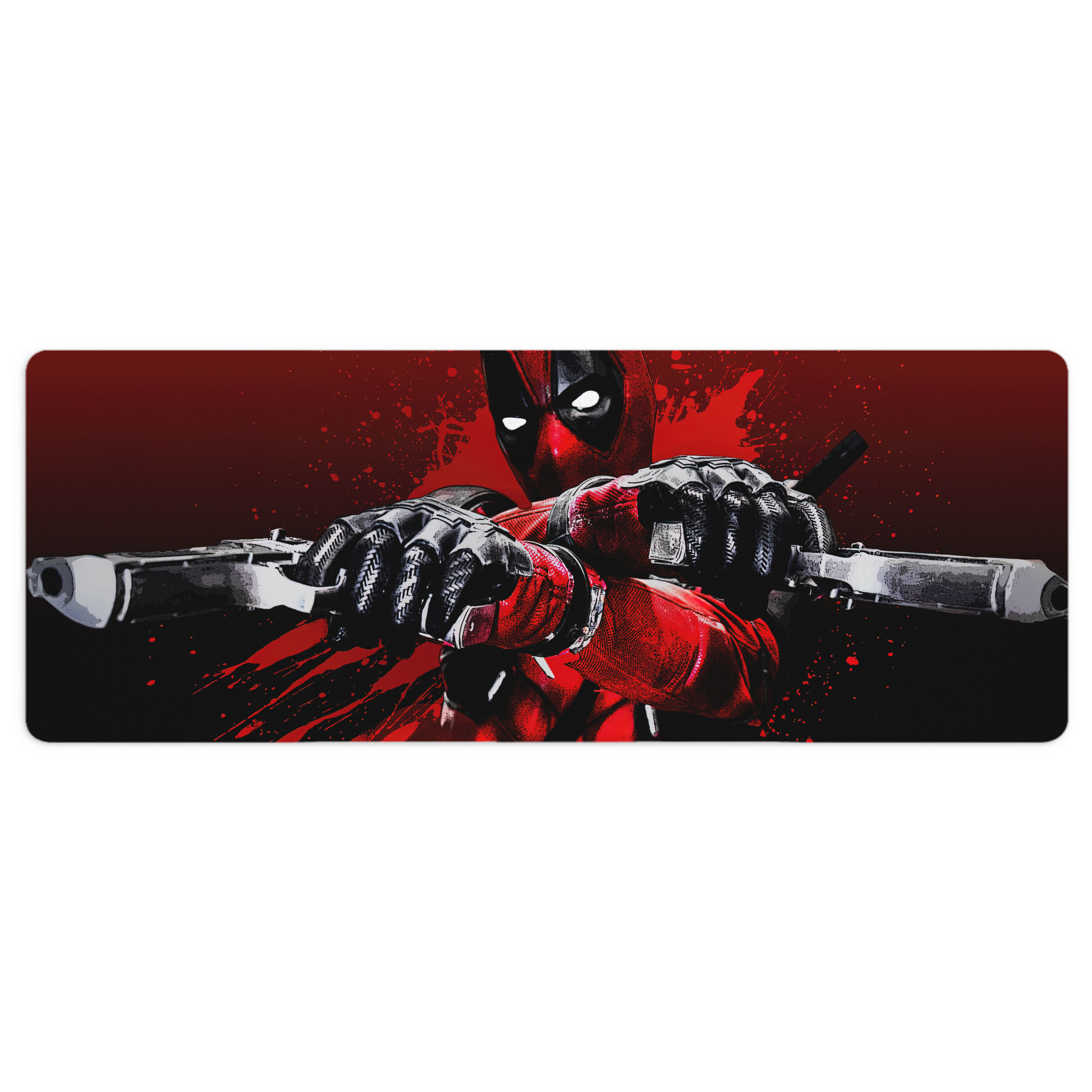 （画像用） Deadpool デッドプール ステッチ加工 大判デスクマット／滑り止めマウスパッド
