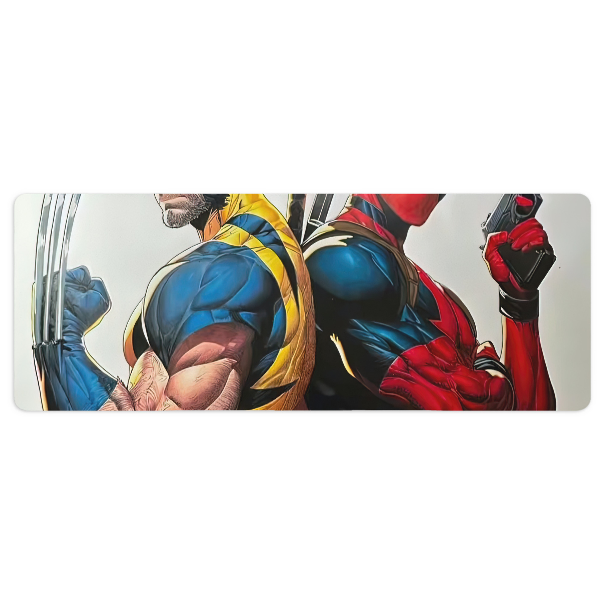 （画像用） Deadpool デッドプール ステッチ加工 大判デスクマット／滑り止めマウスパッド