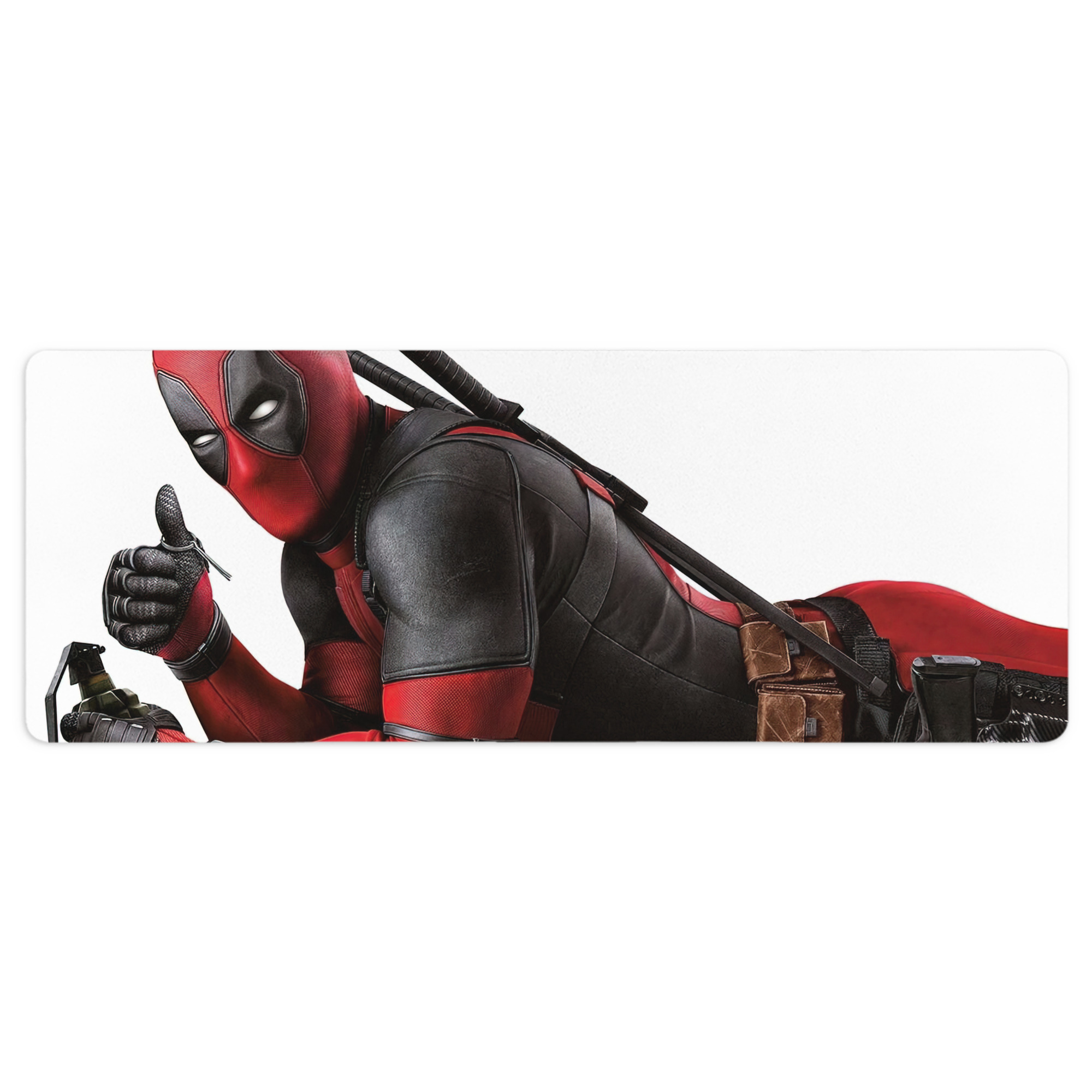 （画像用） Deadpool デッドプール ステッチ加工 大判デスクマット／滑り止めマウスパッド