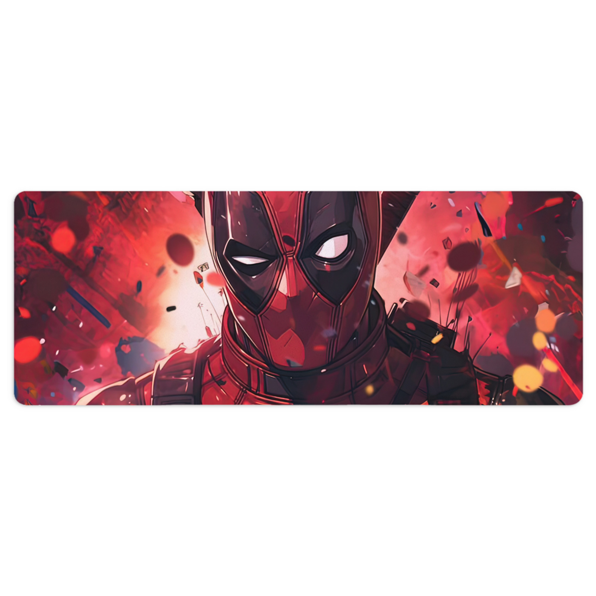 （画像用） Deadpool デッドプール ステッチ加工 大判デスクマット／滑り止めマウスパッド