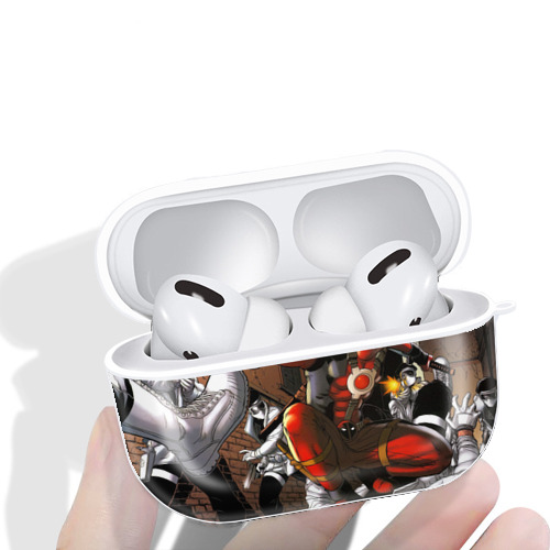 Deadpool デッドプール 【AirPods Pro用】ハードシェル保護ケース 耐衝撃・防指紋・カラビナ付き商品仕様