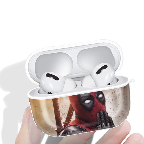Deadpool デッドプール 【AirPods Pro用】ハードシェル保護ケース 耐衝撃・防指紋・カラビナ付き商品仕様