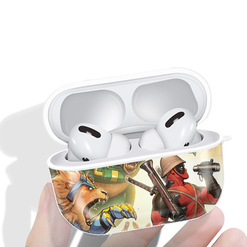 Deadpool デッドプール 【AirPods Pro用】ハードシェル保護ケース 耐衝撃・防指紋・カラビナ付き商品仕様