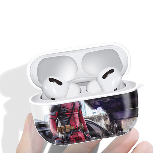 Deadpool デッドプール 【AirPods Pro用】ハードシェル保護ケース 耐衝撃・防指紋・カラビナ付き商品仕様