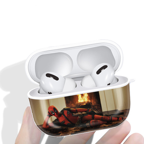 Deadpool デッドプール 【AirPods Pro用】ハードシェル保護ケース 耐衝撃・防指紋・カラビナ付き商品仕様