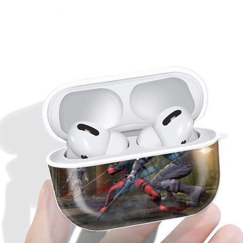 Deadpool デッドプール 【AirPods Pro用】ハードシェル保護ケース 耐衝撃・防指紋・カラビナ付き商品仕様