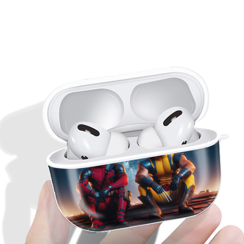Deadpool デッドプール 【AirPods Pro用】ハードシェル保護ケース 耐衝撃・防指紋・カラビナ付き商品仕様