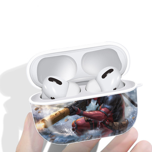 Deadpool デッドプール 【AirPods Pro用】ハードシェル保護ケース 耐衝撃・防指紋・カラビナ付き商品仕様