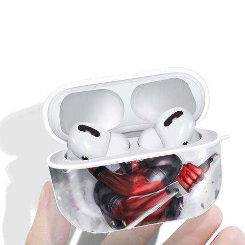 Deadpool デッドプール 【AirPods Pro用】ハードシェル保護ケース 耐衝撃・防指紋・カラビナ付き商品仕様
