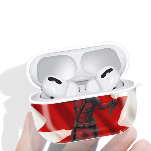 Deadpool デッドプール 【AirPods Pro用】ハードシェル保護ケース 耐衝撃・防指紋・カラビナ付き商品仕様