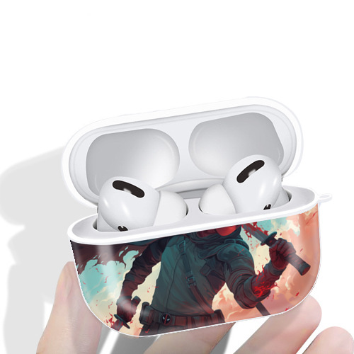 Deadpool デッドプール 【AirPods Pro用】ハードシェル保護ケース 耐衝撃・防指紋・カラビナ付き商品仕様