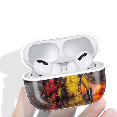 Deadpool デッドプール 【AirPods Pro用】ハードシェル保護ケース 耐衝撃・防指紋・カラビナ付き商品仕様