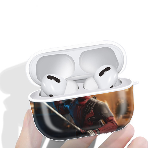 Deadpool デッドプール 【AirPods Pro用】ハードシェル保護ケース 耐衝撃・防指紋・カラビナ付き商品仕様