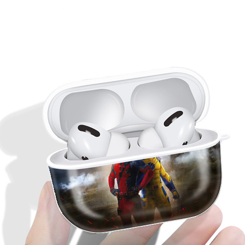 Deadpool デッドプール 【AirPods Pro用】ハードシェル保護ケース 耐衝撃・防指紋・カラビナ付き商品仕様