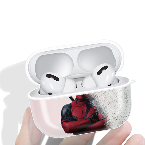 Deadpool デッドプール 【AirPods Pro用】ハードシェル保護ケース 耐衝撃・防指紋・カラビナ付き商品仕様