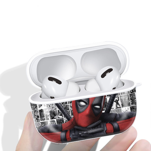 Deadpool デッドプール 【AirPods Pro用】ハードシェル保護ケース 耐衝撃・防指紋・カラビナ付き商品仕様