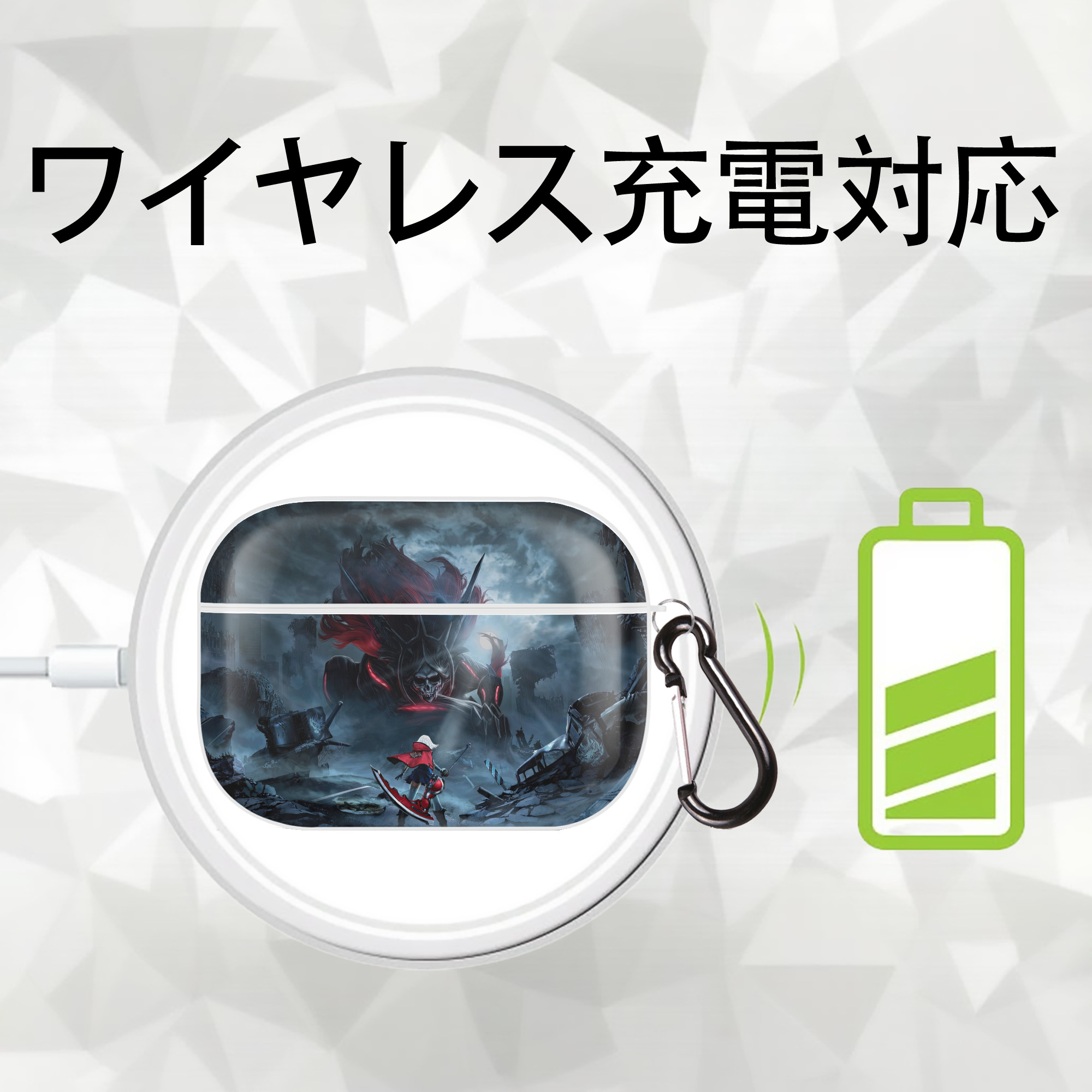 Deadpool デッドプール 【AirPods Pro用】ハードシェル保護ケース 耐衝撃・防指紋・カラビナ付き商品仕様