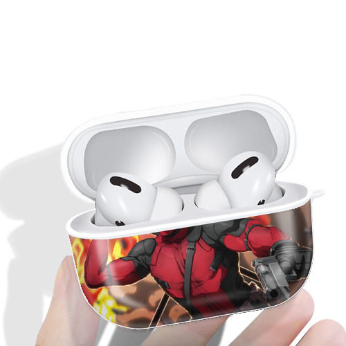 Deadpool デッドプール 【AirPods Pro用】ハードシェル保護ケース 耐衝撃・防指紋・カラビナ付き商品仕様