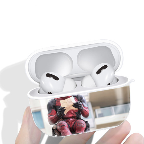 Deadpool デッドプール 【AirPods Pro用】ハードシェル保護ケース 耐衝撃・防指紋・カラビナ付き商品仕様