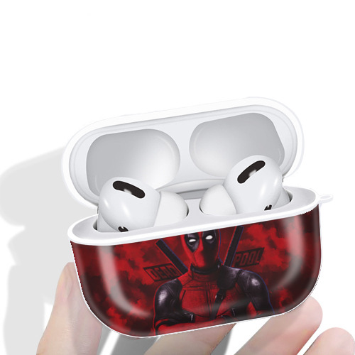 Deadpool デッドプール 【AirPods Pro用】ハードシェル保護ケース 耐衝撃・防指紋・カラビナ付き商品仕様