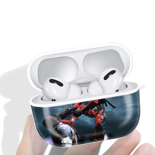 Deadpool デッドプール 【AirPods Pro用】ハードシェル保護ケース 耐衝撃・防指紋・カラビナ付き商品仕様