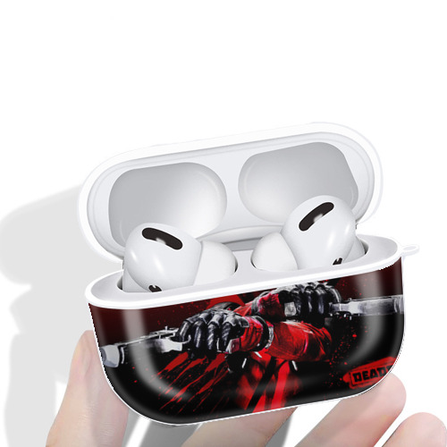 Deadpool デッドプール 【AirPods Pro用】ハードシェル保護ケース 耐衝撃・防指紋・カラビナ付き商品仕様