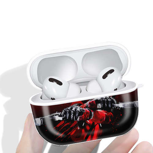 Deadpool デッドプール 【AirPods Pro用】ハードシェル保護ケース 耐衝撃・防指紋・カラビナ付き商品仕様