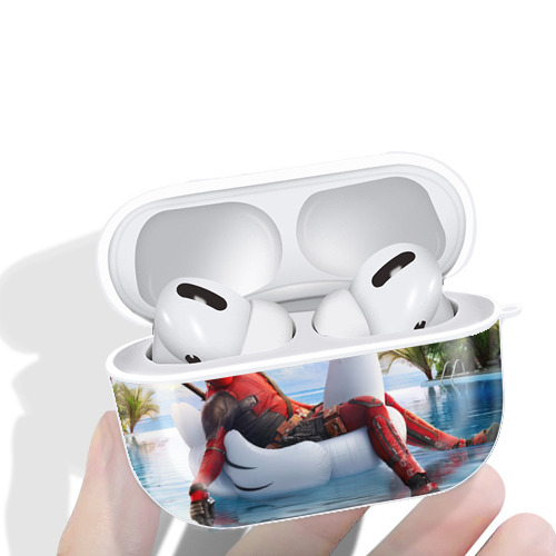 Deadpool デッドプール 【AirPods Pro用】ハードシェル保護ケース 耐衝撃・防指紋・カラビナ付き商品仕様