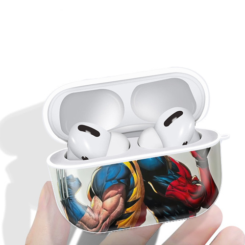Deadpool デッドプール 【AirPods Pro用】ハードシェル保護ケース 耐衝撃・防指紋・カラビナ付き商品仕様