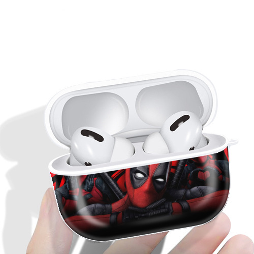 Deadpool デッドプール 【AirPods Pro用】ハードシェル保護ケース 耐衝撃・防指紋・カラビナ付き商品仕様