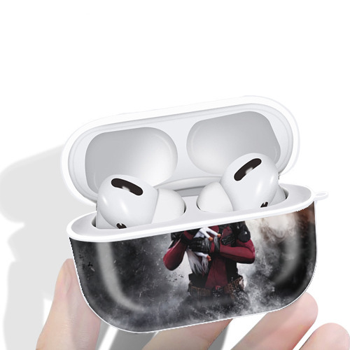 Deadpool デッドプール 【AirPods Pro用】ハードシェル保護ケース 耐衝撃・防指紋・カラビナ付き商品仕様