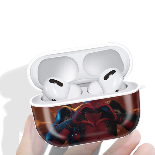 Deadpool デッドプール 【AirPods Pro用】ハードシェル保護ケース 耐衝撃・防指紋・カラビナ付き商品仕様
