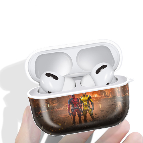 Deadpool デッドプール 【AirPods Pro用】ハードシェル保護ケース 耐衝撃・防指紋・カラビナ付き商品仕様