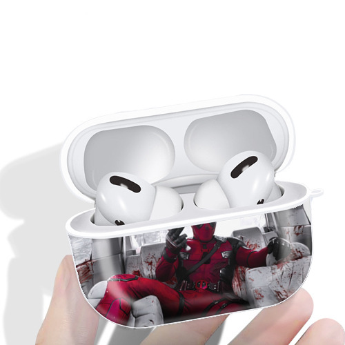 Deadpool デッドプール 【AirPods Pro用】ハードシェル保護ケース 耐衝撃・防指紋・カラビナ付き商品仕様