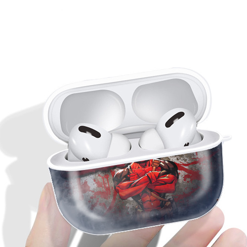 Deadpool デッドプール 【AirPods Pro用】ハードシェル保護ケース 耐衝撃・防指紋・カラビナ付き商品仕様