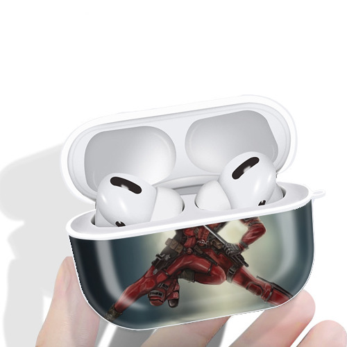 Deadpool デッドプール 【AirPods Pro用】ハードシェル保護ケース 耐衝撃・防指紋・カラビナ付き商品仕様