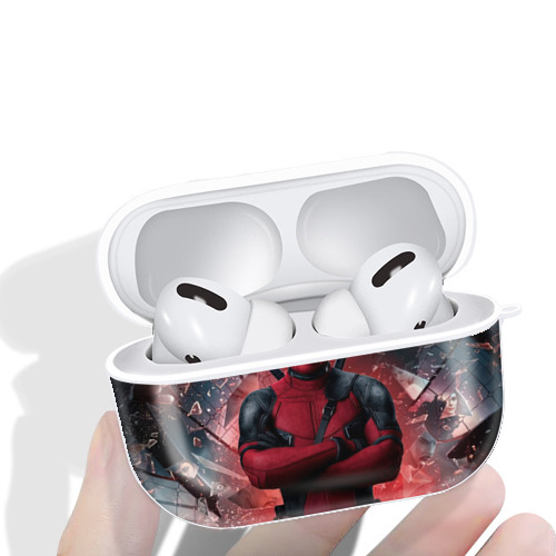 Deadpool デッドプール 【AirPods Pro用】ハードシェル保護ケース 耐衝撃・防指紋・カラビナ付き商品仕様