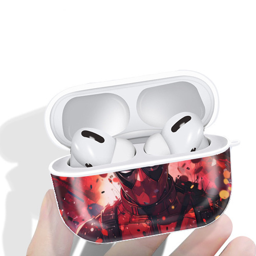 Deadpool デッドプール 【AirPods Pro用】ハードシェル保護ケース 耐衝撃・防指紋・カラビナ付き商品仕様